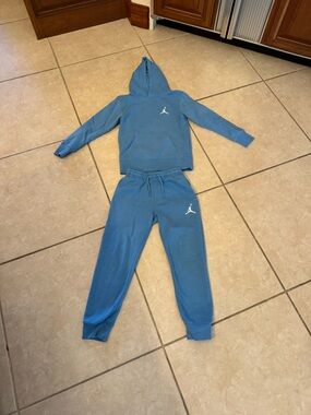 Jordan Kids Blue Hoodie and Joggers Set